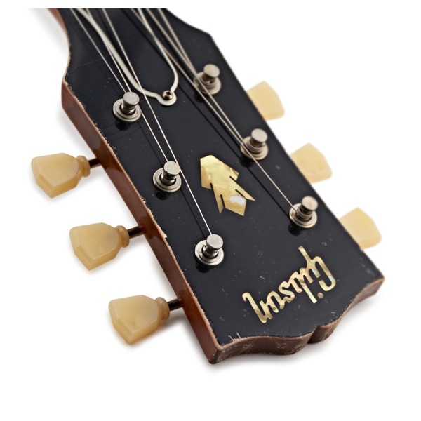 Gibson Custom 1959 ES-335 Reissue Ultra Heavy Aged, Vintage Natural #A940375 - headstock logo