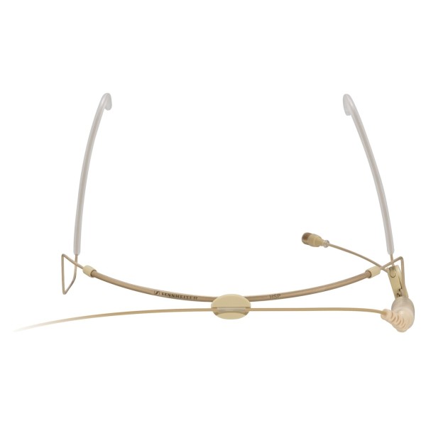 Sennheiser HSP 2 Omnidirectional Condenser Neckband Microphone with 3.5mm Connector, Beige - Front
