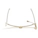 Sennheiser HSP 2 Omnidirectional Condenser Neckband Microphone with 3.5mm Connector, Beige - Front