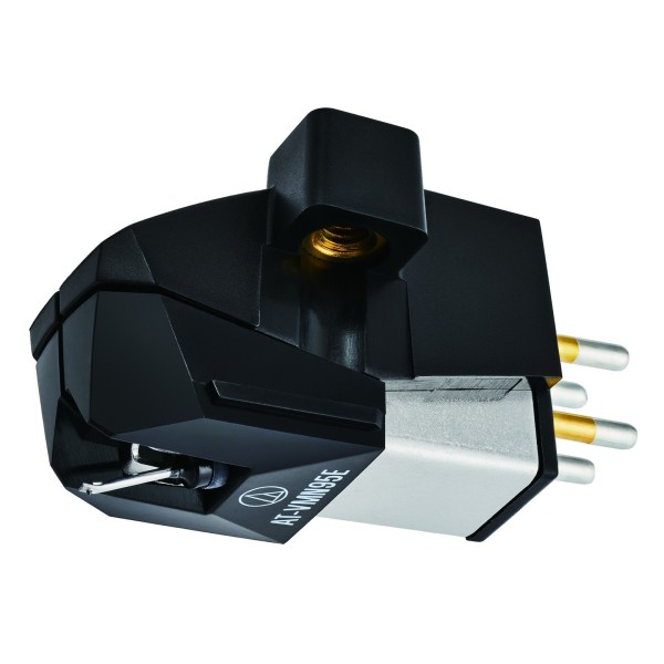 Audio Technica AT-VM95EBK/H Elliptical Stereo Cartridge on AT-HS6 Headshell - under cart 