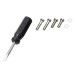 Audio Technica AT-VM95EBK/H Elliptical Stereo Cartridge on AT-HS6 Headshell - screws 
