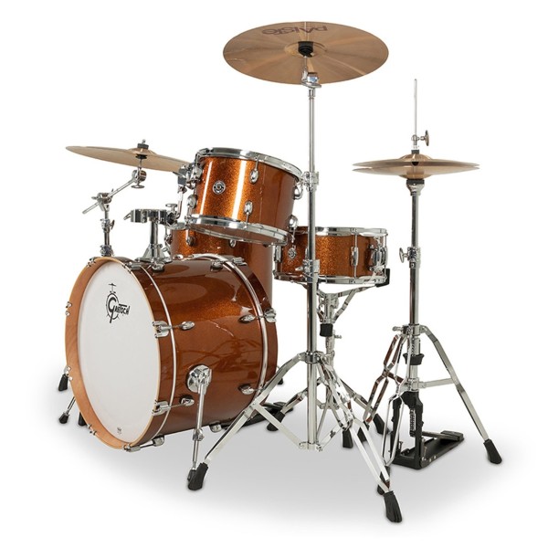 Gretsch Catalina Club 22'' Shell Pack With Snare, Bronze Sparkle