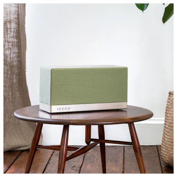 Triangle AIO 3 Active Speaker, Sage Green lifestyle 