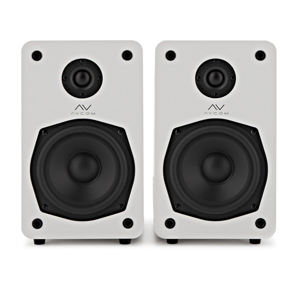 AVCOM Active Bookshelf Speakers, White