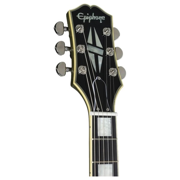 Epiphone Shinichi Ubukata ES-355 Custom Bigsby, Olive Drab - headstock