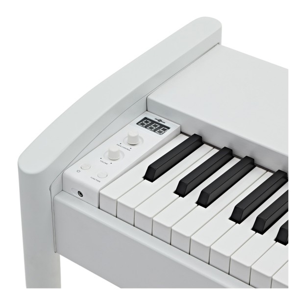 Keynote Contemporary Digital Piano with Bluetooth White, Stool Pack
