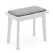 Keynote Contemporary Digital Piano with Bluetooth White, Stool Pack