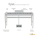 Keynote Contemporary Digital Piano with Bluetooth White, Stool Pack
