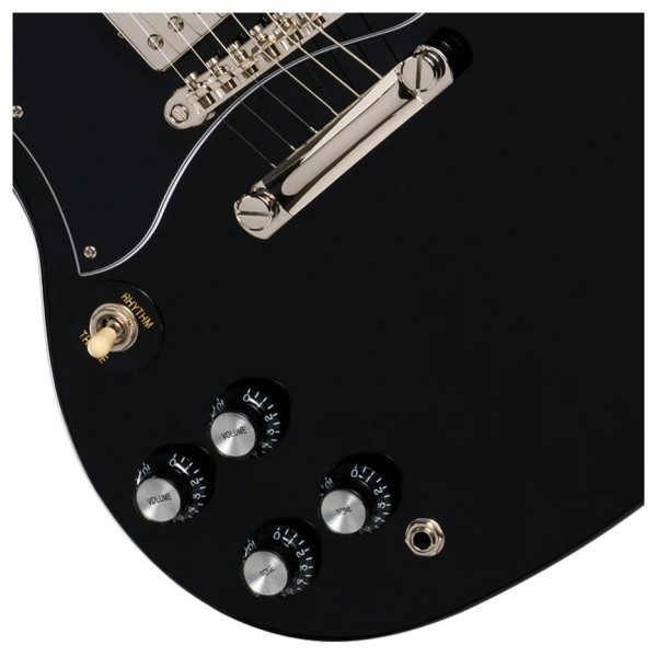 Epiphone SG Standard Left Handed, Ebony - controls