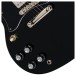 Epiphone SG Standard Left Handed, Ebony - controls