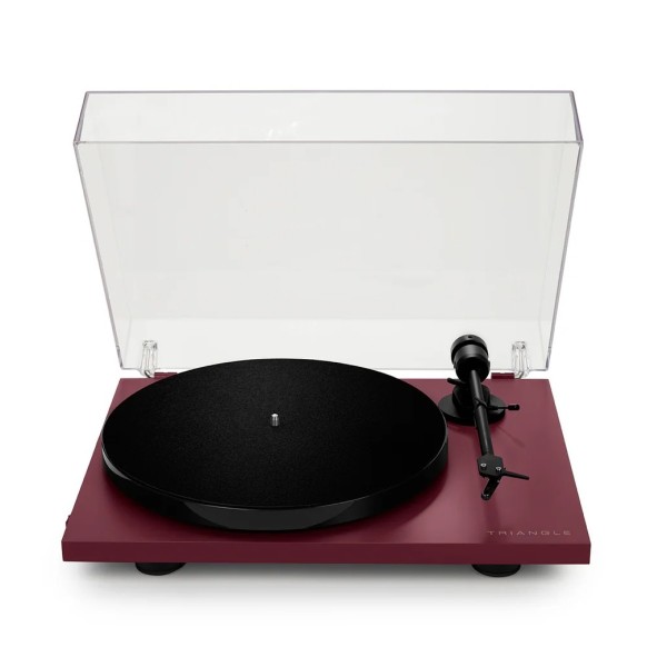 Triangle Lunar 1 Manual Turntable, Burgundy lid 