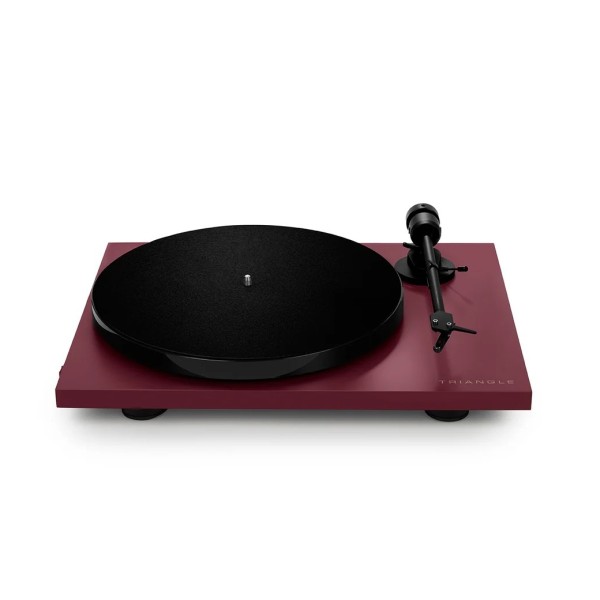 Triangle Lunar 1 Manual Turntable, Burgundy - no lid