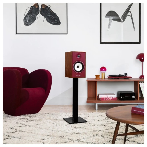 Triangle Borea BR02 Connect Active Speakers (Pair), Burgundy - lifestyle
