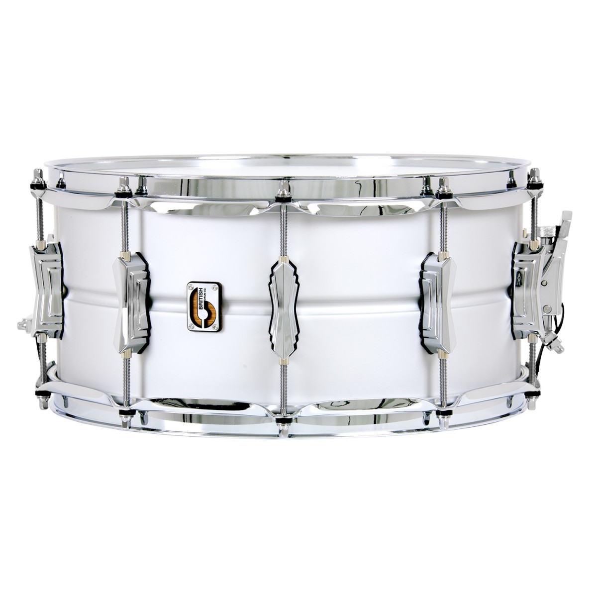 Click to view product details and reviews for British Drum Co Aviator 14 X 65 Aluminium Snare Drum.