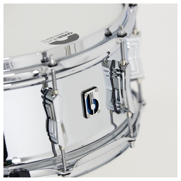 British Drum Co. 'Bluebird' 14 x 6'' Chrome Over Brass Snare