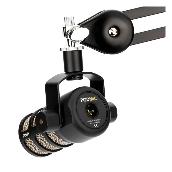 Rode Podmic Dynamic Podcasting Microphone - Angled 3