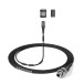 Sennheiser MKE 1 Omnidirectional Condenser Lavalier Microphone with 3-Pin Connector, Black