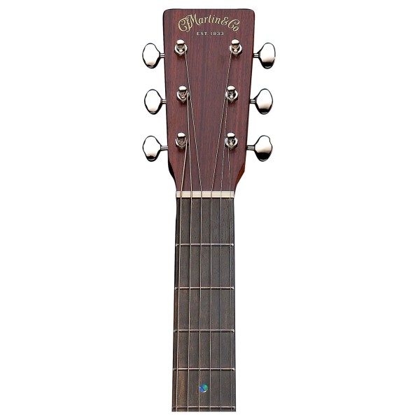 Martin D E Retro Plus, Mahogany  - headstock 