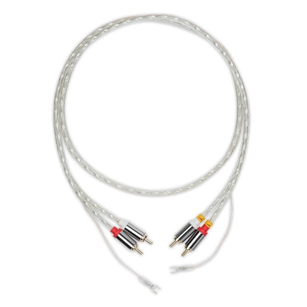 Pro-Ject Connect-IT E Stereo Phono / RCA Cable with Ground Leads, 1.23m (Pair)