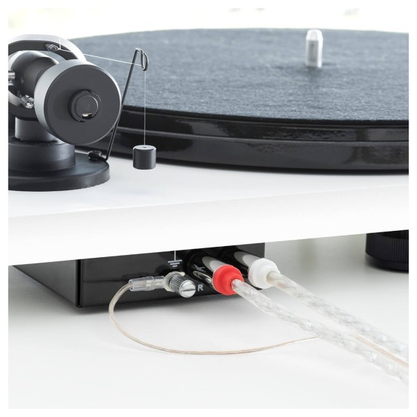 Pro-Ject Connect-IT E Stereo Phono / RCA Cable with Ground Leads, 1.23m (Pair) - Connecting to turntable