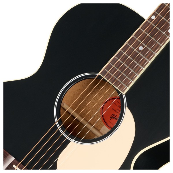 Gibson J-185 Century 12-Fret, Ebony - soundhole