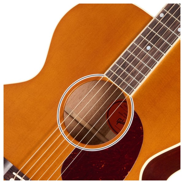 Gibson J-185 Century 12-Fret, Vintage Amber - soundhole