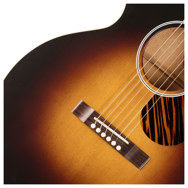 Gibson J-185 Century 12-Fret, Vintage Sunburst - bridge