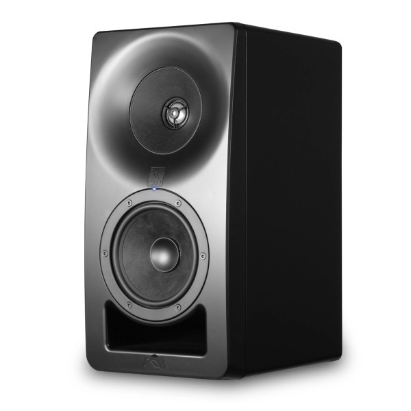 Kali Audio Santa Monica SM-5 Studio Monitor (Single), Black - Angled