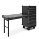 Trojan Pro Stealth 7-Drawer Single Table Heavy-Duty Wheeled Flight Case