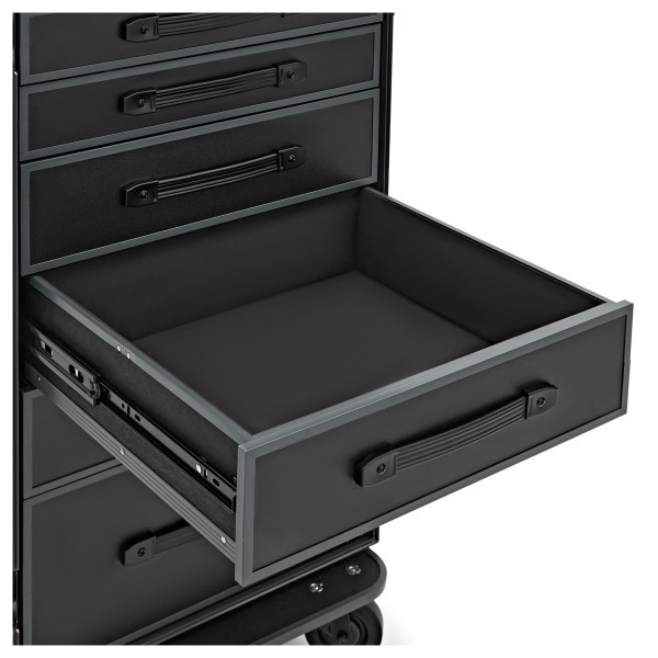 Trojan Pro Stealth 7-Drawer Single Table Heavy-Duty Wheeled Flight Case