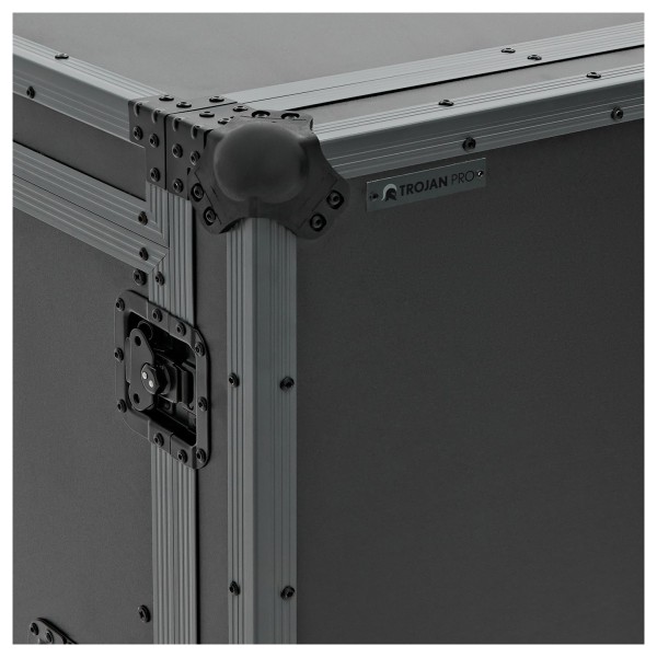 Trojan Pro Stealth 16U Heavy-Duty Wheeled Mixer Rack Flight Case