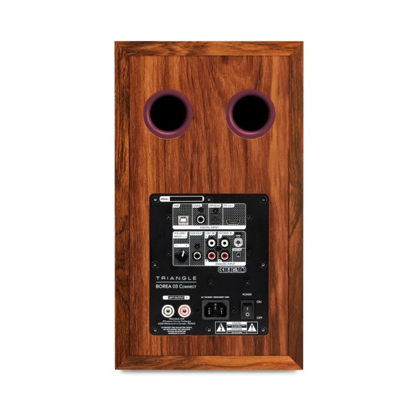 Triangle Borea BR03 Connect Active Speakers (Pair), Burgundy - rear 