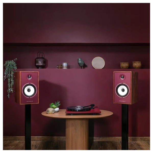 Triangle Borea BR03 Connect Active Speakers (Pair), Burgundy - lifestyle 1 
