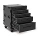 Trojan Pro Stealth 5-Drawer Dual Table Heavy-Duty Wheeled Flight Case