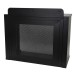 Equinox Event Booth Foldable DJ Booth, Black - No Shelves, Front
