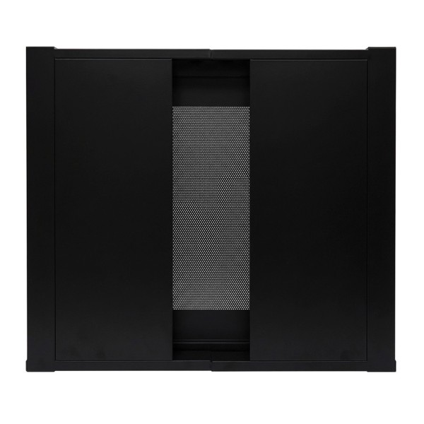 Equinox Event Booth Foldable DJ Booth, Black - Folded