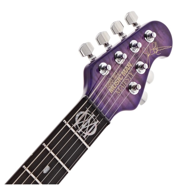 Music Man BFR Majesty, Wolf's Bane - headstock