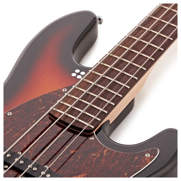 Sandberg Electra TT4 Bass, Tobacco Sunburst - upper frets