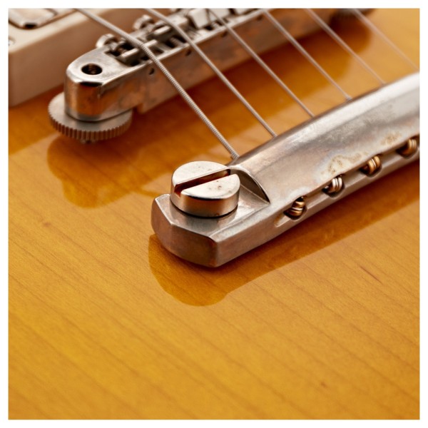 Gibson Custom 1958 Les Paul Standard Reissue Light Aged, Lemon Burst #84759 - bridge