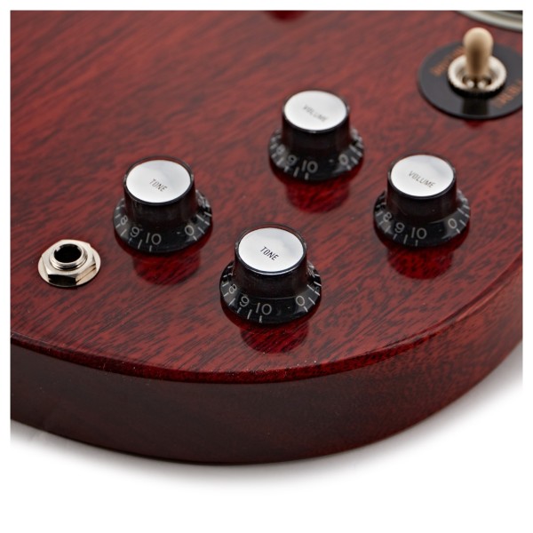 Gibson Custom 1961 Les Paul SG Standard Reissue Stop-Bar VOS, Cherry Red #503051 - controls