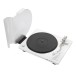 Denon DP-450 Hi-Fi Turntable w/ USB, White - Cover removed
