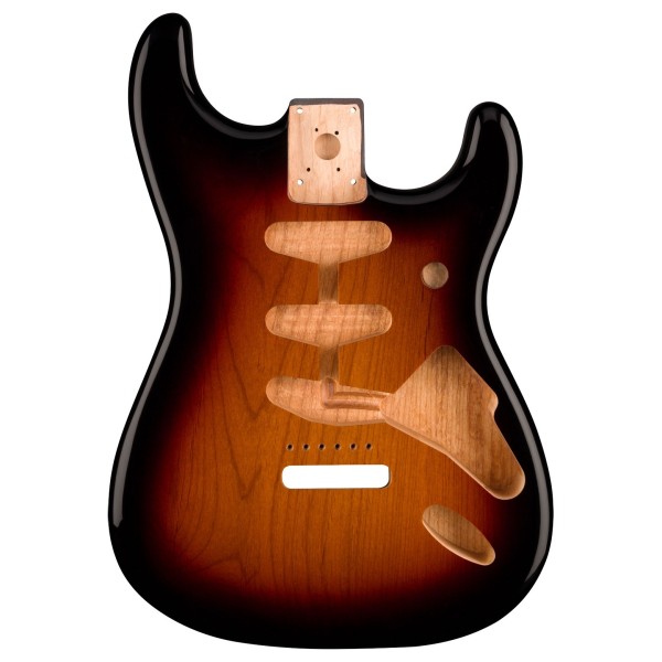 Fender Alder Body Strat Vintage Bridge Mount, 3 Tone Sunburst