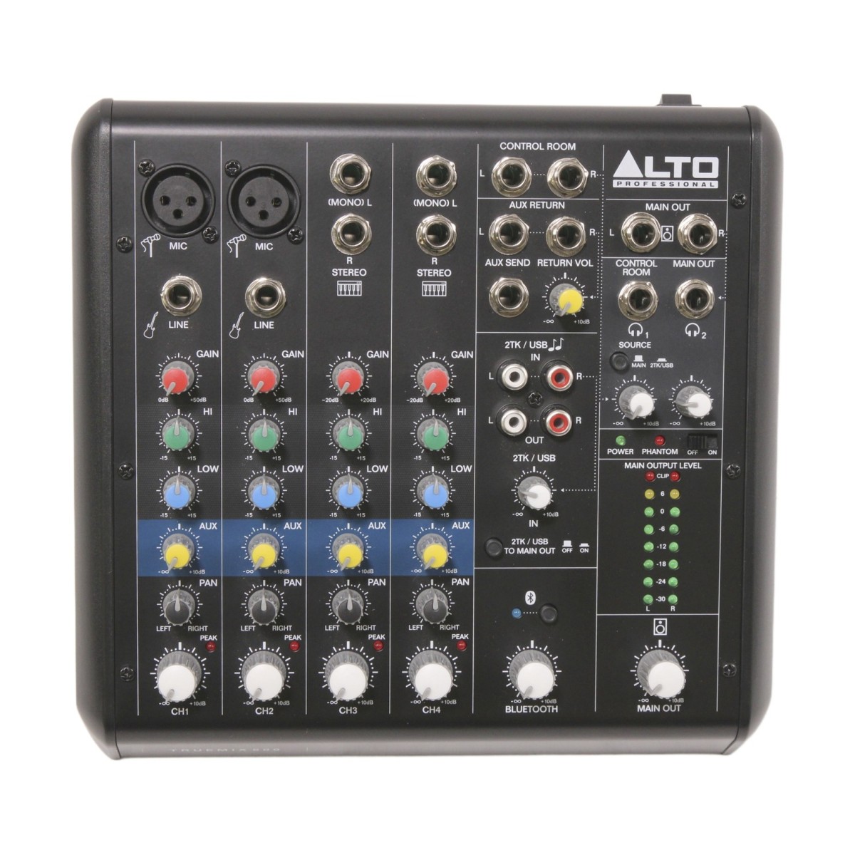 Alto Professional TRUEMIX 600 6 Channel Mixer With USB And Bluetooth alto-professional-truemix-600-6-channel-mixer-with-usb-and-bluetooth