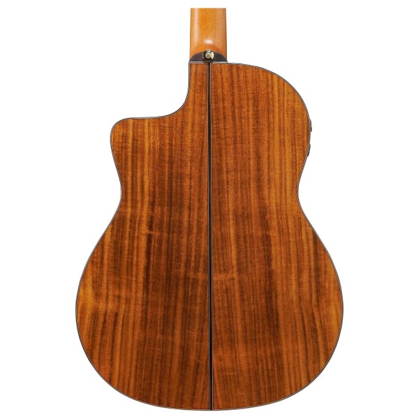 Ibanez GA360TCE-NT Classical Guitar, Natural High Gloss - back of body