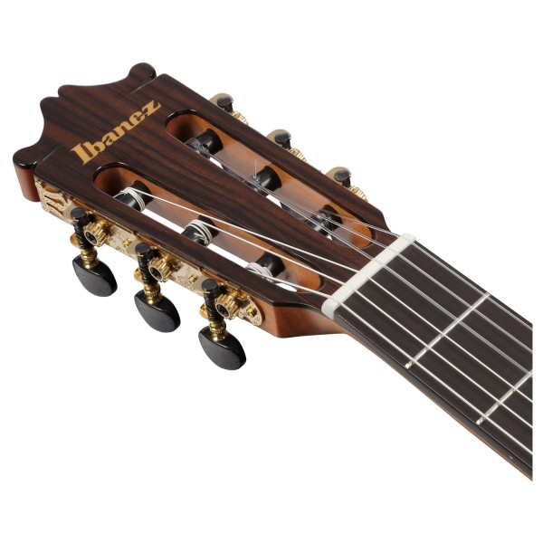 Ibanez GA360TCE-NT Classical Guitar, Natural High Gloss - headstock
