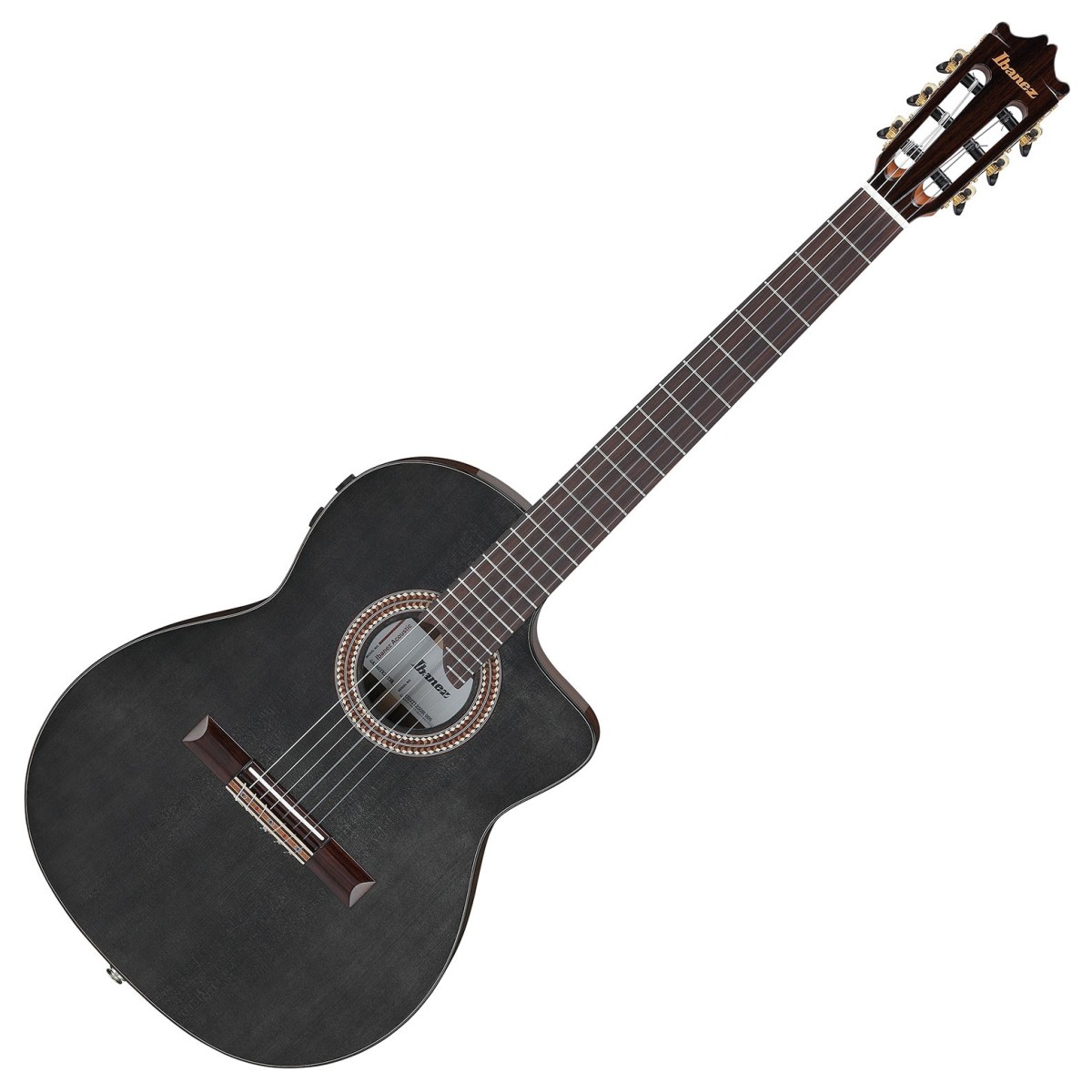 Click to view product details and reviews for Ibanez Ga360tce Tbk Classical Guitar Transparent Black High Gloss.