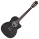 Ibanez GA360TCE-TBK Classical Guitar, Transparent Black High Gloss