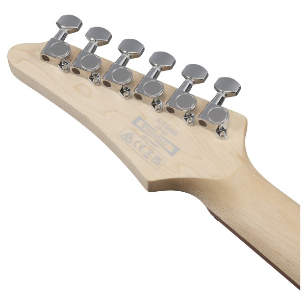 Ibanez AZES40B-BK Black - back of headstock