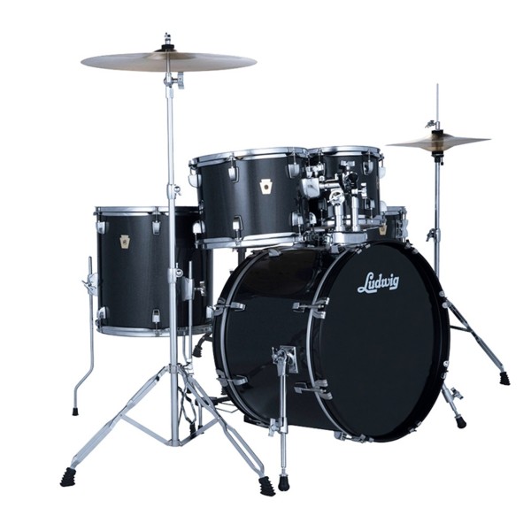 Ludwig Accent Fuse 20" 5pc Drum Kit, Moon Dust