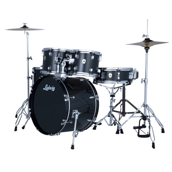 Ludwig Accent Fuse 20" 5pc Drum Kit, Moon Dust